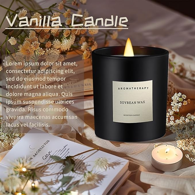 Butterfly Vanilla Candle – Aromatherapy Candle with Rotating Golden Butterfly Spinner, Scented Candle Gift for Relaxation, Home Décor & Special Occasions (White Peach Oolong, Black)
