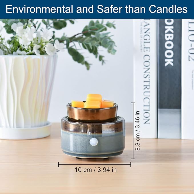 kobodon Wax Melt Warmer, Candle Wax Warrmer for Scented Wax, 3-in-1 Ceramic Electric Wax Melter, Wax Cubes as Gifts for Mom Grandma Women