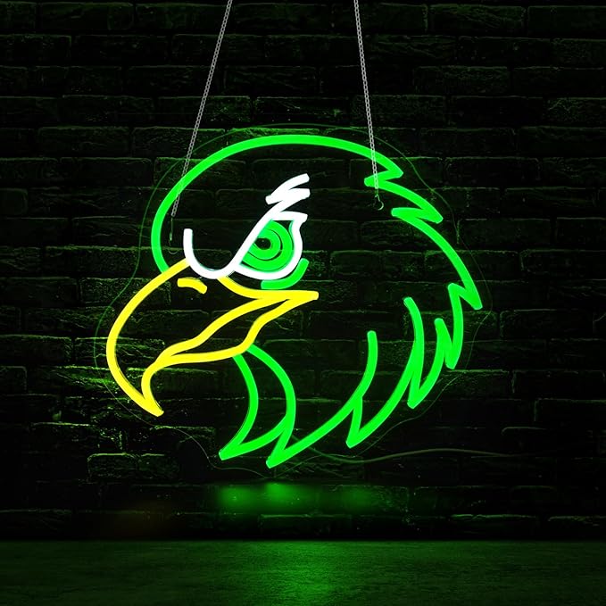 Eagle Neon Sign for Wall Decor Led Neon Signs Light Up Sign Room Decor Neon Lights Sign USB Powered