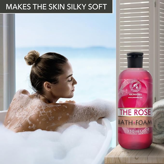 Bath Foam - Lavender, Rose, Ylang Ylang - Set 3 x 11.8 Fl Oz - Body Care - Beauty - Bathing - Body Care - Wellness - Relax - Aromatherapy - Spa - Aroma - Bubble Baths