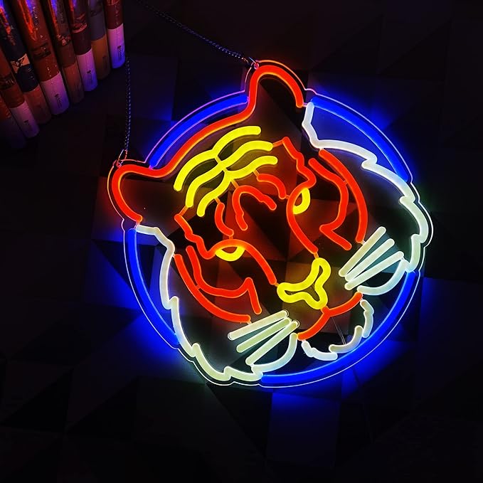 Tiger LED Neon Light Sign for Beer Bar Club Bedroom Office Hotel Pub Cafe Wedding Birthday Party Man Cave Art Wall
