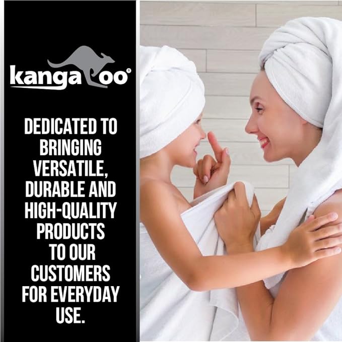 KANGAROO Bathroom Rugs, Chenille Soft Absorbent Bath Rug, Shaggy Shower Mat, Quick Dry Machine Wash Bathmat, Plush Carpet Mats for Tub, Bathtub and Room Home Decor Accessories, 42x24, Navy Blue