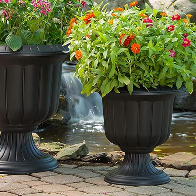 Classic Urn, Black, 19-Inch