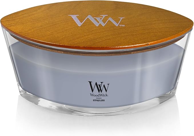 WoodWick Hypnoflora Scented Ellipse Candle, Crackles as it burns, Up to 50 hrs burn time, Perfect for gifting or home décor, 21oz