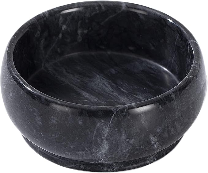 4.72 Inch Decorative Bowls - Natural Marble Key, Coffee Table Centerpiece, Soap Serving, Incense Burner, Smudge Bowl