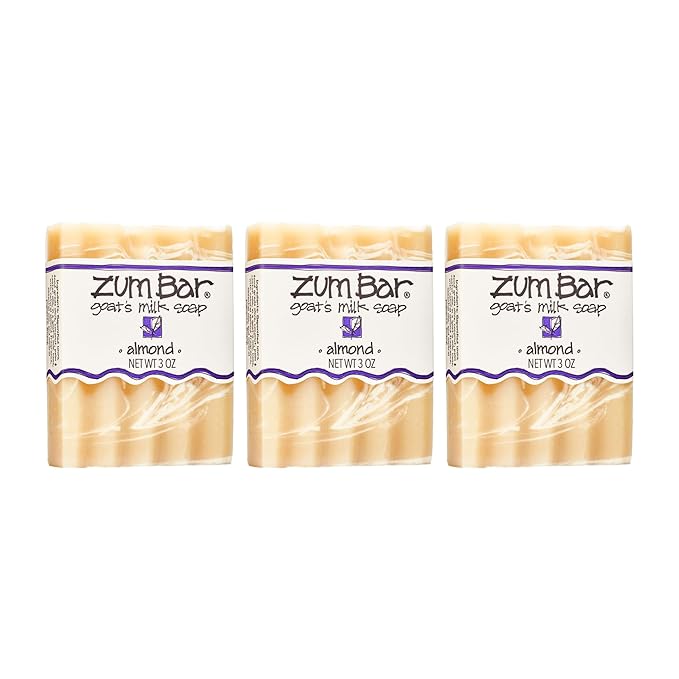 Zum Bar Goat's Milk Soap - Almond - 3 oz (3 Pack)