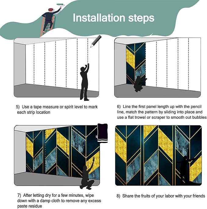 Gold Geometry Wallpaper Background Ornamental Metal Polygon Wall Mural Wallpaper for Living Room (Not Peel and Stick)