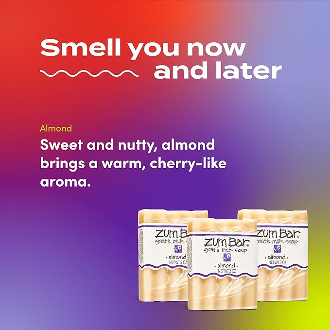 Zum Bar Goat's Milk Soap - Almond - 3 oz (3 Pack)