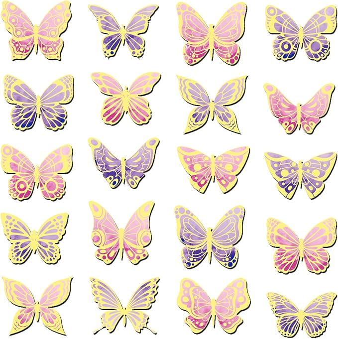 TaoBary 40 Pieces Butterfly Magnetic Bookmarks Cute Magnet Page Markers Bulk Foldable Page Clips for School Students Teachers, Book Lovers, Classroom Gifts, Women Office Reading(Novel)