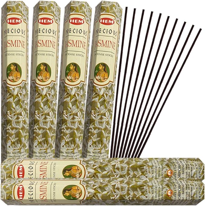 Precious Jasmine Incense Sticks and Incense Stick Holder Bundle Insence Insense Hem Incense Sticks