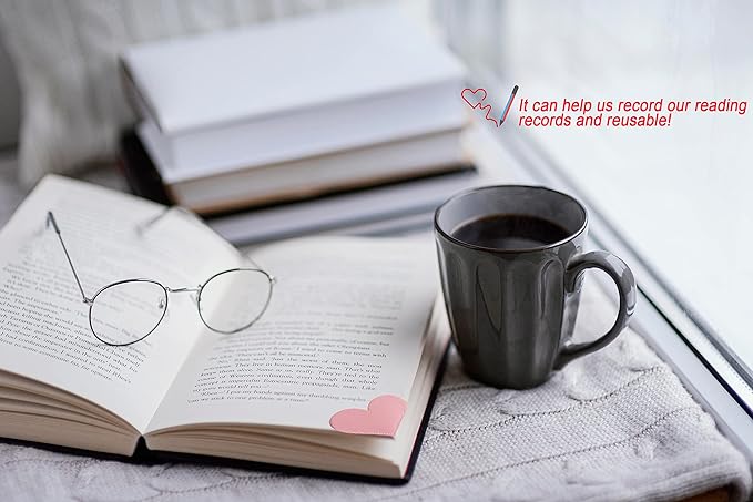 18 PCS Leather Bookmarks for Women with Heart Shape, Cute Corner Bookmark, Book Accessories for Reading Lovers, Book Markers for Women, Bookmarks for Book Lovers by HNQCPCVU (18PCS Heart)