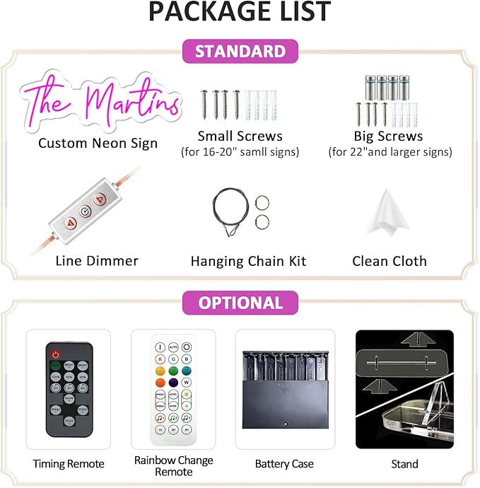 Custom Name Neon Sign Professional, Larger Customizable Wedding LED Neon Sign for Backdrop, Wedding Decor, Micro Weddings, Anniversary, Birthday Party Shop