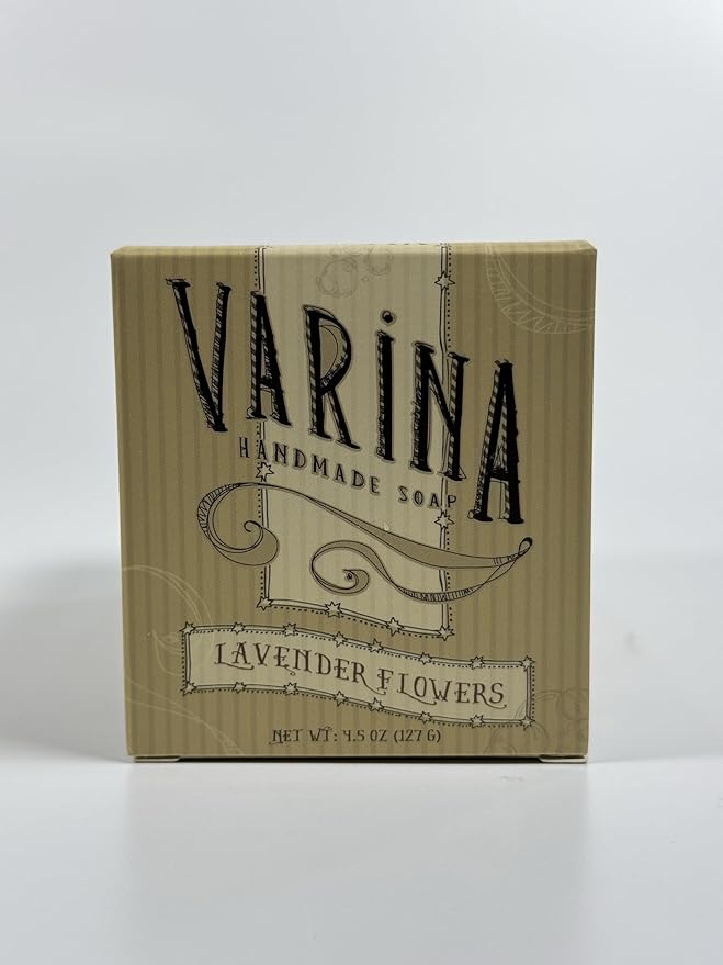 Varina Organic Lavender Variety Bar Soap - Gentle Cleansing for Sensitive Skin, Herbal and Mint - 5 Pack