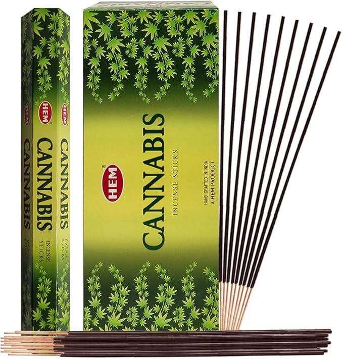 Cannabis Incense Sticks and Incense Stick Holder Bundle Insence Insense Hem Incense Sticks