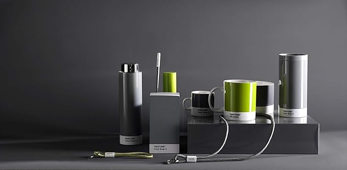 Pantone by Copenhagen Design - Large ceramic coffee mug with handle - Colorful Porcelain coffee mug/cup, 12 oz Black 419