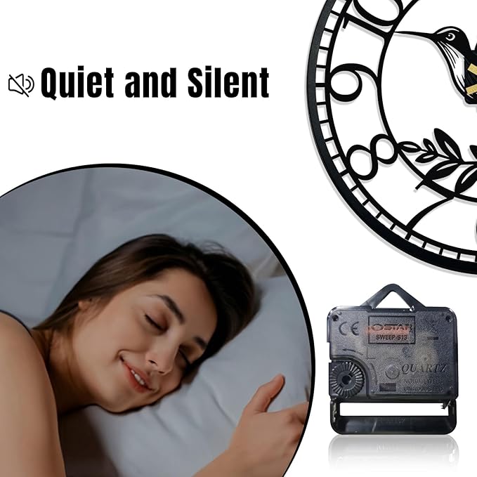 Big Wall Clock - Wall Clocks for Living Room Decor, Quiet and No Ticking Suitable for Wall Decor, Living Room Decoration, Kitchen Decoration