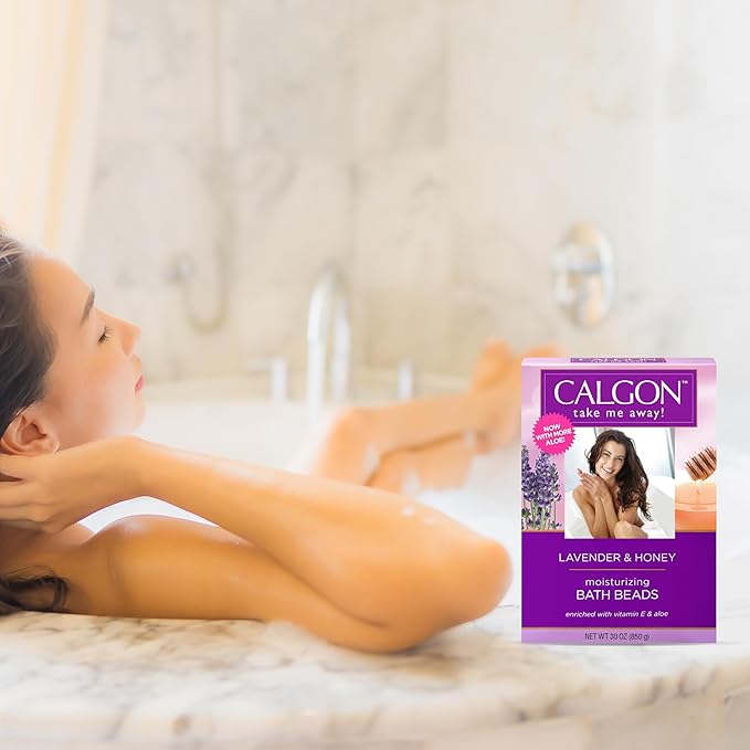 Calgon Ultra-Moisturizing Bath Beads, Lavender & Honey, 30 oz