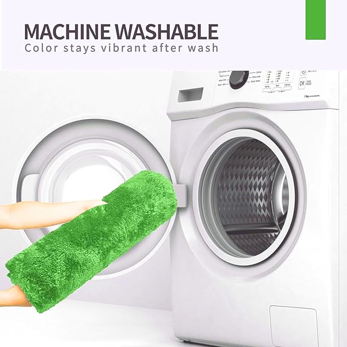 FIFU Bathroom Rugs 20" W x 32" L, Bath Mat for Bathroom, Bedroom, Laundry Room & Kitchen, Non-Slip Rubber Latex Backing, Extra Soft and Absorbent Microfiber Carpet, Machine Washable Rug, Green