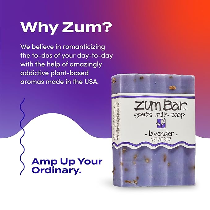 Zum Bar Goat's Milk Soap - Lavender - 3 oz - 3 Pack