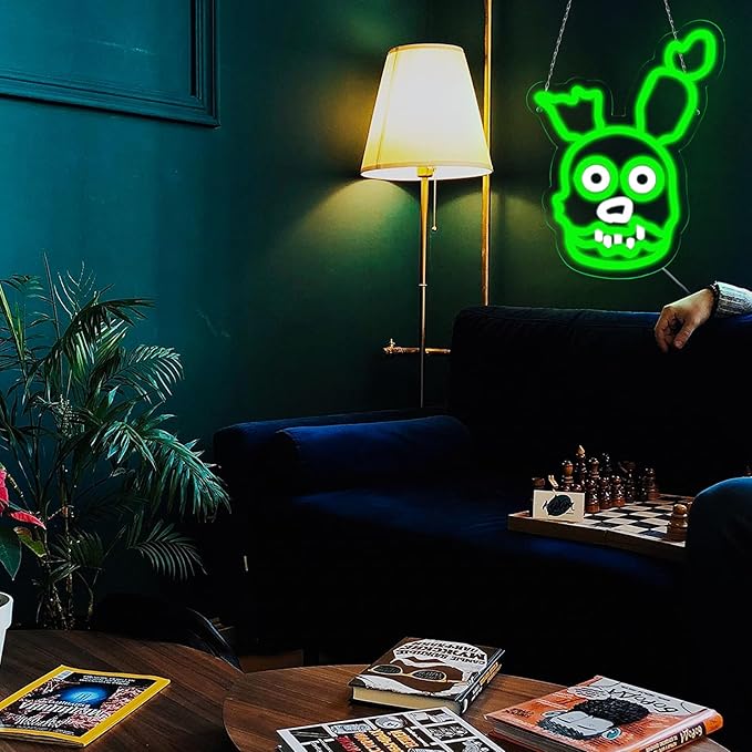 Springtrap Neon Signs for Wall Decor,LED Neon Lights for Bedroom,Birthday、Christmas Gifts for Kids