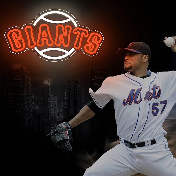 Neon Sign for Wall Decor Baseball Neon Light for Man Cave Sports Fans Birthday Gifts for Men With Baseball Team Sign for Bar Party Dorm Game Room Size16.1 * 12.8inch(ZYLD128)