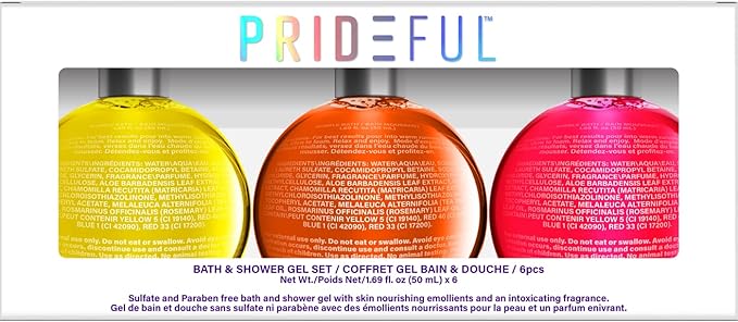 Prideful 3pc Bubble Bath Set (50ML) X 3 (Bergamot & Coriander, Orange & Mango, Tahitian Vanilla)