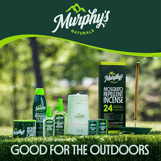 Murphy’s Naturals Stoneware Incense Stick Holder, Stone Grey, 4.5” Ash Catcher for Outdoor Use, Durable & Stylish Design for Easy Clean-Up, 1-Pack