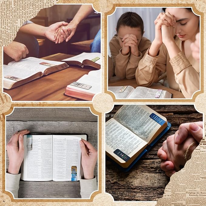 Chinco 30 Pcs Christian Bookmarks Magnetic Bible Verse Bookmarks Religious Scripture Inspirational Church Supplies Motivational Prayer Page Clip for Women Kid Student Teacher School Gift (Mixed)