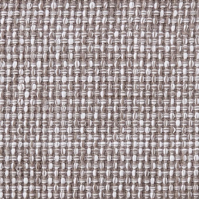 Sweet Home Collection 100% Cotton Placemats for Dining Room Rectangle Two Tone Woven Fabric 13" x 19" Soft Durable Table Mat Set, Set of 6, Gray