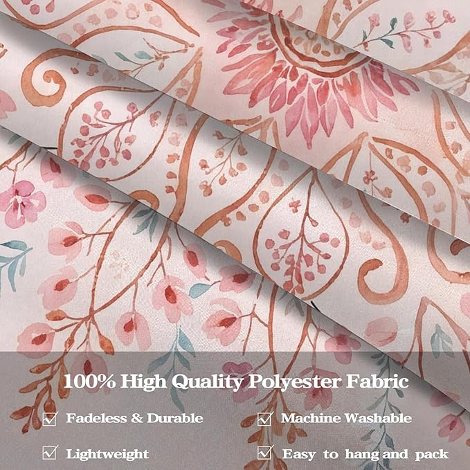 Lunerfex Floral Mandala Tapestry Boho Tapestry for Bedroom Pink Tapestries Wall Hanging Living Room Wall Art and Home Decor 60x80