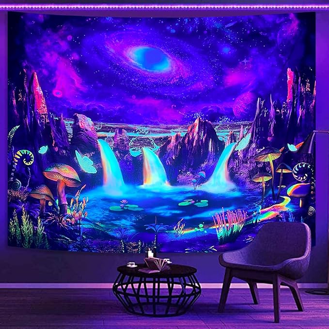 Lunerfex Galaxy Mountain Space Wall Tapestry - Celestial Landscape Wall Hanging for Bedroom and Living Room Decor - 3648 Inches