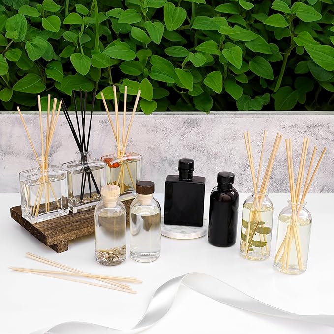 Urban Naturals Lemongrass Verbena Reed Diffuser Scented Sticks Set | (Refresh + Renew) Mind & Body Aromatherapy Collection | Essential Oil Botanical Room Scent