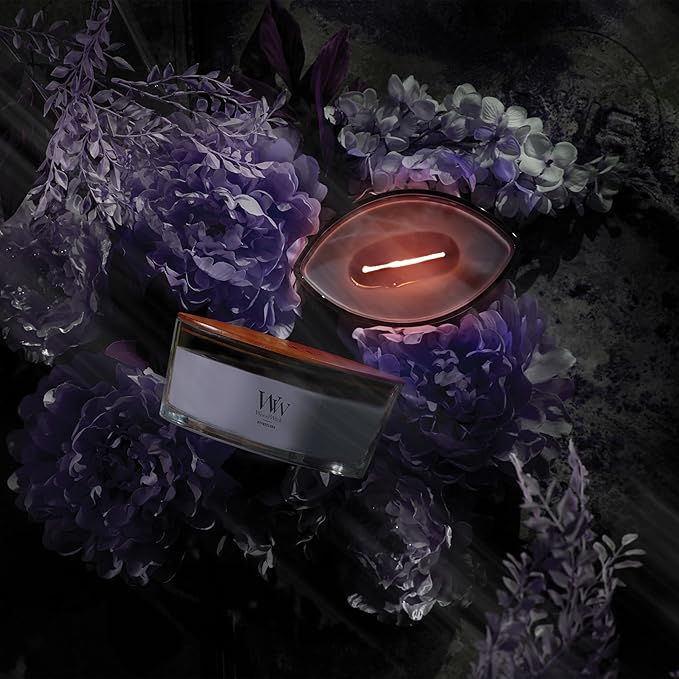 WoodWick Hypnoflora Scented Ellipse Candle, Crackles as it burns, Up to 50 hrs burn time, Perfect for gifting or home décor, 21oz
