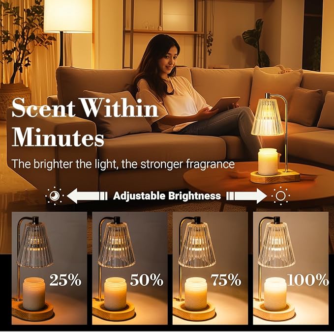 Birthday Gifts for Women, Candle Warmer Lamp with Timer, Unique Birthday Gifts for Wife Mom Friends Sister, 20th 30th 40th 50th 60th Year Old Gift Ideas