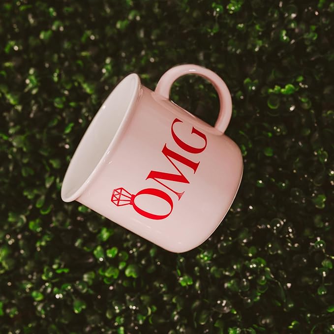 Sweet Water Decor OMG Coffee Mug - 11oz Ceramic Campfire Style Coffee Cup - Dishwasher and Microwave Safe - Engagement and Bridal Shower Gifts for Brides