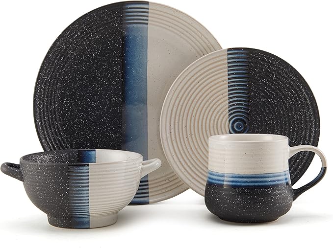 Pfaltzgraff Jaxon 16 Piece Dinnerware Set, Service For 4, Multicolor