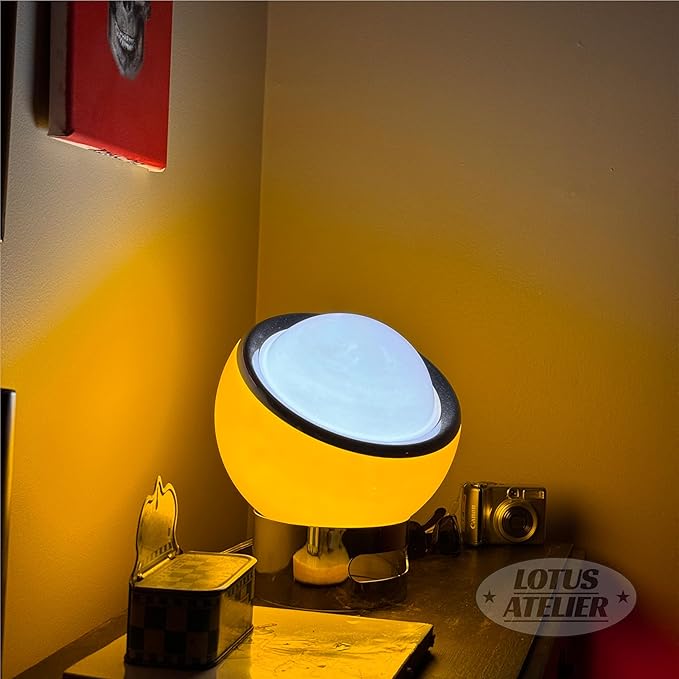 Bauhaus Lamp | Mid Century Modern Table Lamp, Orange