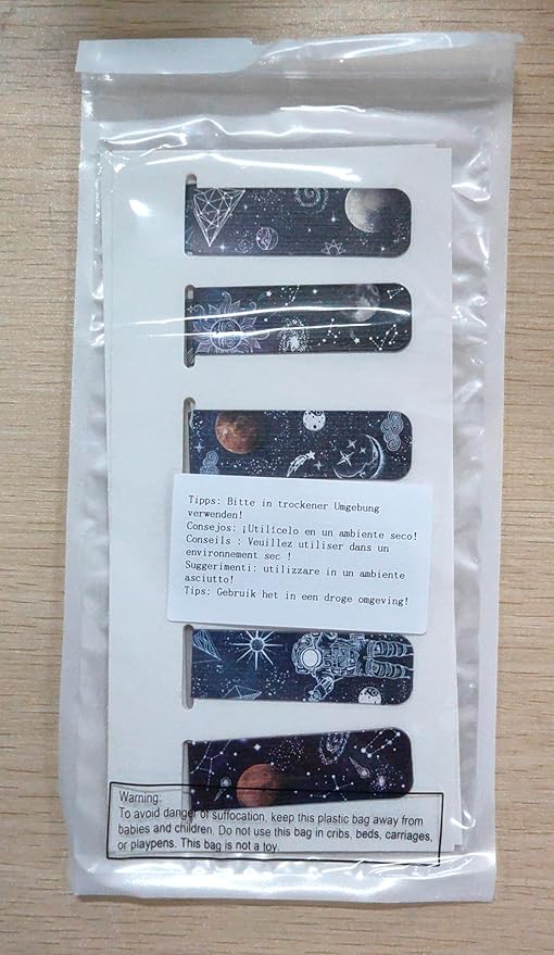 12 Pieces Magnetic Bookmarks Space Moon Roaming Bookmarks Magnetic Page Clip Space Assorted Book Markers Set for Students Reading, 12 Styles