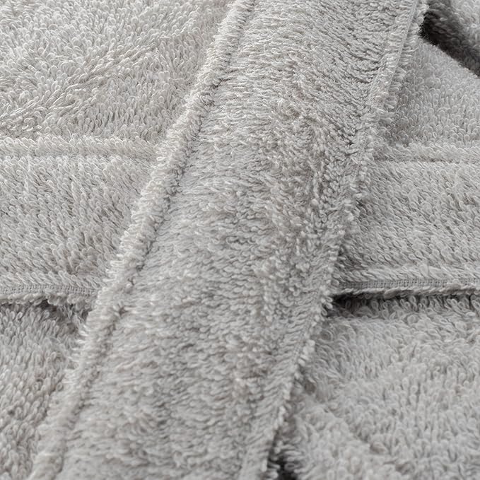 HOMELOVER 4 Piece Luxury Bath Towel Set - 100% Organic Cotton, 500 GSM, Hotel Quality, Highly Absorbent, Soft & Quick Drying Bathroom Towels for Showering, Washing & Guests (Space Gray)