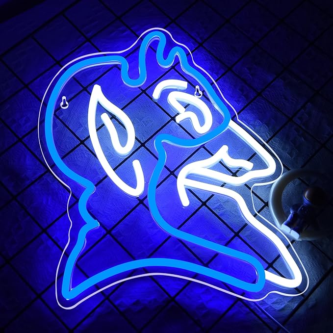 University Neon Sign for Wall Decor Basketball Team Logo LED Signs University Basketball Sports Sign for Man Cave,Dorm,Club, Christmas Birthday Gifts for Students,Man,Fans,Size 13.8*10.9inch(FMXD214)