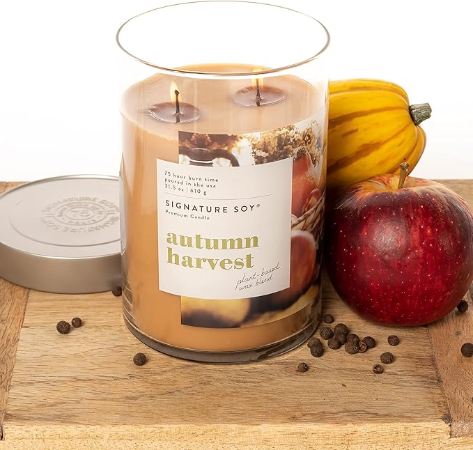 Lidded Autumn Harvest Scented Candle