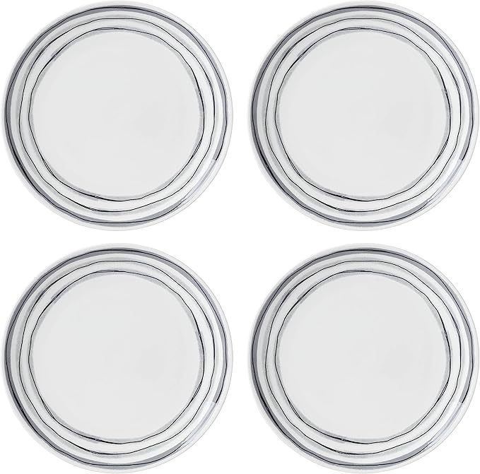 Oneida Sketchbook Piece Dinnerware Set, 12 Count, White, Dorm Necessities, Dorm Essentials