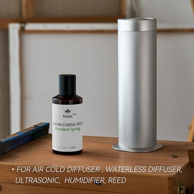 Hotel Diffuser Oil - Mandarin Spring Essential Oils for Scent Diffuser - Tangerine, Lime, Gardenia, Green Grass -Home Luxury Scents Aroma Fragrance for Home, Office