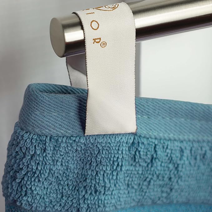 Superior Egyptian Cotton 8-Piece Hand Towel Set, Towel Basics For Quick Dry, Absorbent Small Towels, Facial, Spa, Kitchen, Bathroom Essentials, Apartment, Guest Bath, Soft, Washcloth, Sapphire