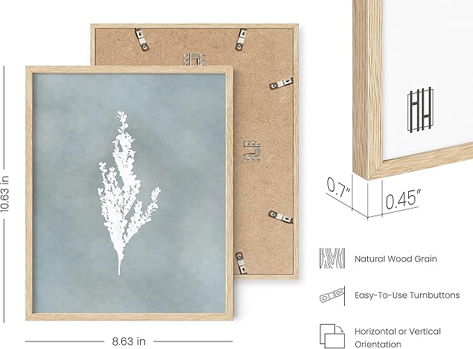 HAUS AND HUES Floral Wall Art - Set of 4 Plant Posters for Wall Vintage Botanical Prints, Flower Pictures for Room Aesthetic, Vintage Art Prints Flower Wall Art (Beige Frame, 8x10)