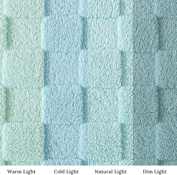 Exclusivo Mezcla Twin Size Flannel Fleece Blanket, Super Soft and Warm Lightweight Checkered Pattern Blankets for All Seasons, 60x80 Inches, Light Blue
