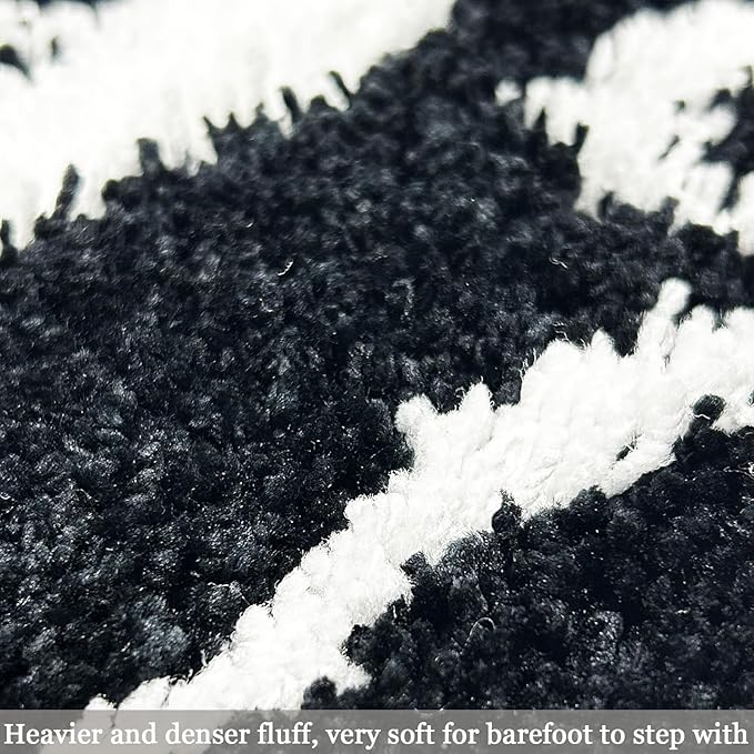 Get Naked Bathroom Rugs - Funny Bath Mats for Bathroom Non Slip Cute Carpet for Floor Decor Water Absorbent Bath Rugs for Sink Bathtub and Shower Black 20" x 32"