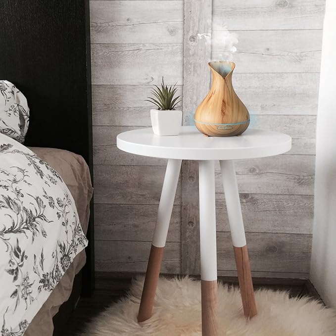 Smart Wifi Wireless Essential Oil Aromatherapy Diffuser - Works With Alexa & Google Home – Phone App & Voice Control - 400ml Ultrasonic Diffuser & Humidifier - Create Schedules - LED & Timer Settings