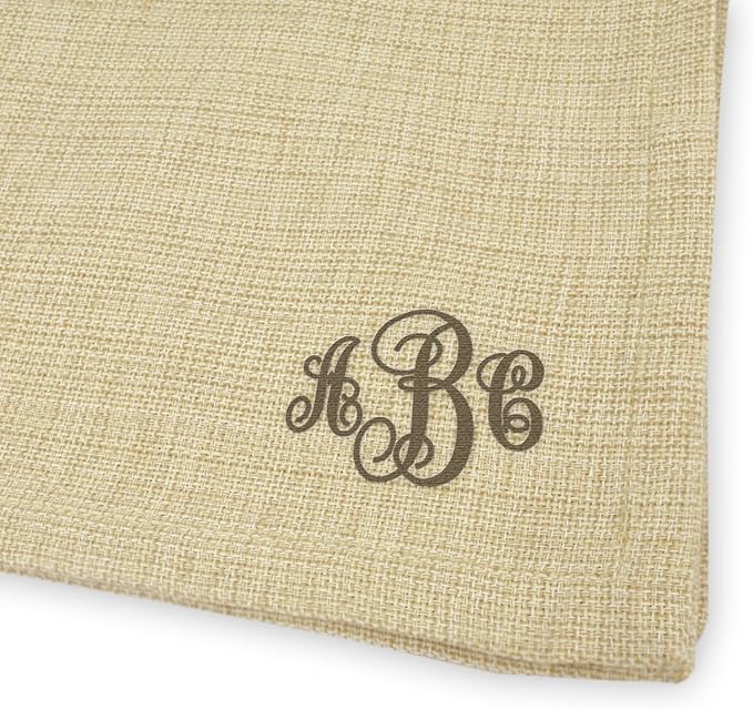 DII Variegated Tabletop Collection, Napkin Set, 20x20, Taupe, 6 Piece