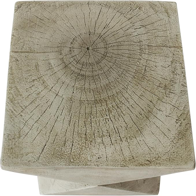 Christopher Knight Home Lux Outdoor Weight Concrete Side Table, Light Gray